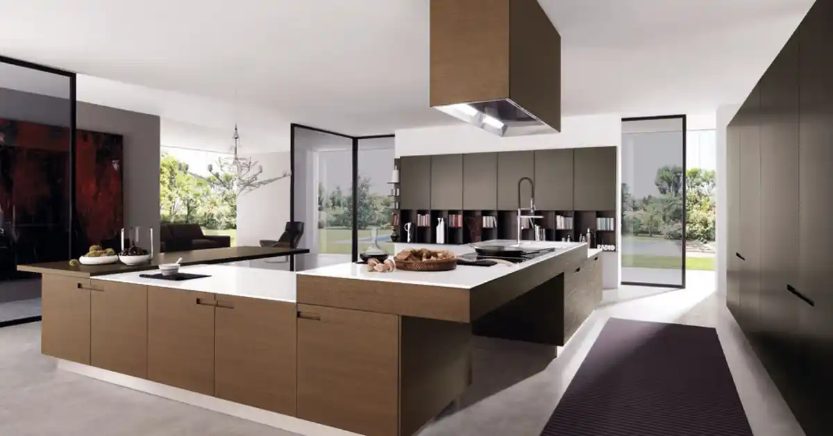 Smart kitchen with connected appliances and LED lighting – kitchen remodeling 2025